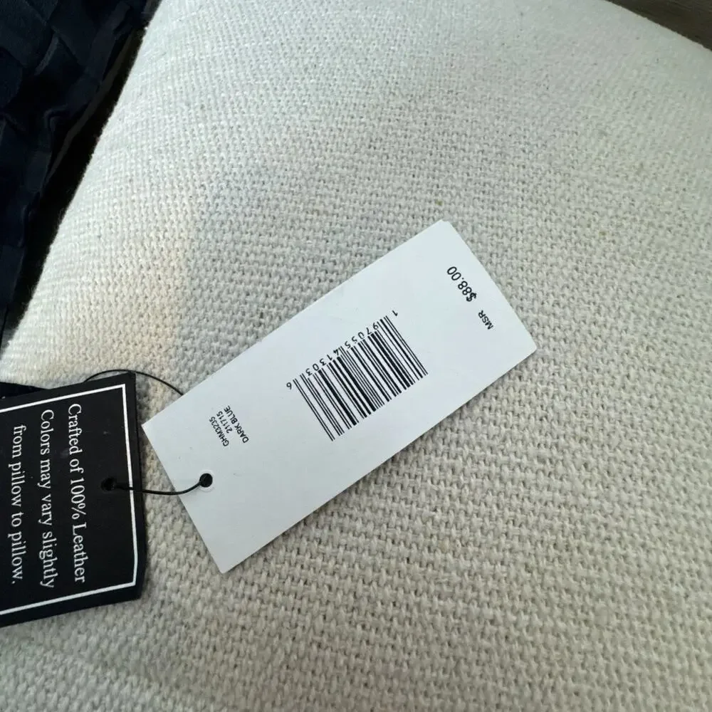 2 ELIE TAHARI Dark Blue BASKETWEAVE 18